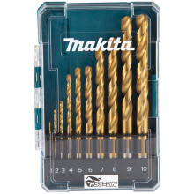 Makita D-72849 Jeu de meches métalliques 10 pieces