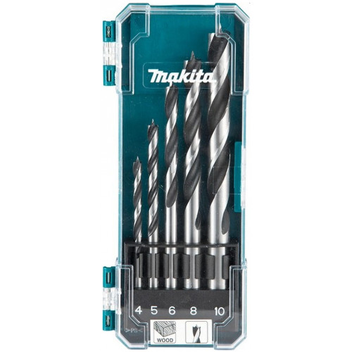 Makita D-72861 Set de forets en bois 4-10mm, 5Qté