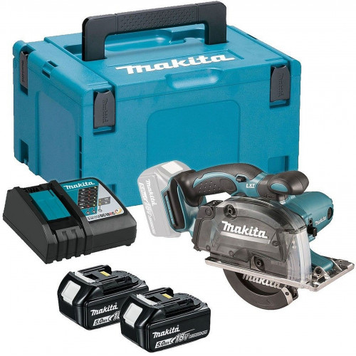 Makita DCS552RTJ fémvágó körfűrész 136mm, Li-ion LXT (2x5,0Ah /18V)