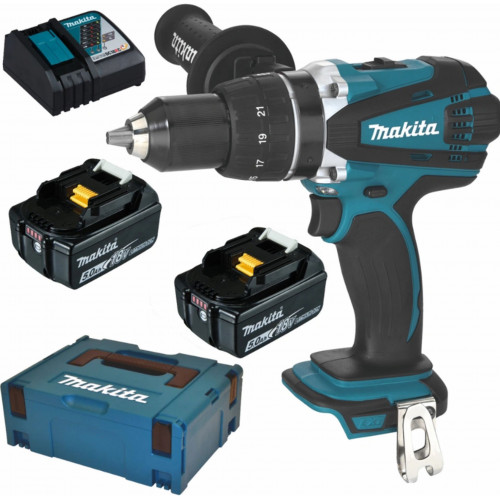 Makita DDF458RTJ Perceuse visseuse Li-ion LXT (18V/2x5,0Ah) Makpac