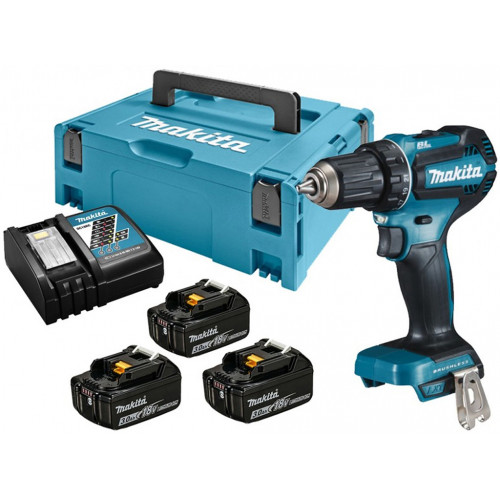 Makita DDF485RF3J Perceuse visseuse Li-ion LXT, 3x 18V/3,0 Ah, Makpac