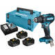 Makita DDF485RF3J Perceuse visseuse Li-ion LXT, 3x 18V/3,0 Ah, Makpac