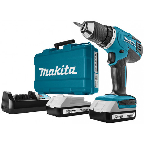 Makita DF457DWE Perceuse-Visseuse sans Fil Li-ion (2x1,5Ah/18V) G