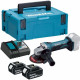 Makita DGA452RTJ Meuleuse 115mm LXT (2x5,0Ah/18V) Makpac