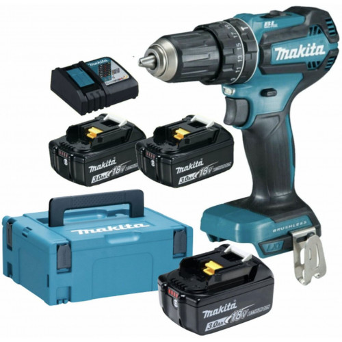 Makita DHP485RF3J Perceuse-visseuse a percussion Li-ion (3x3,0Ah/18V) Makpac Makita DHP485RF3J Perceuse-visseuse a percussion Li-ion (3x3,0Ah/18V) Makpac