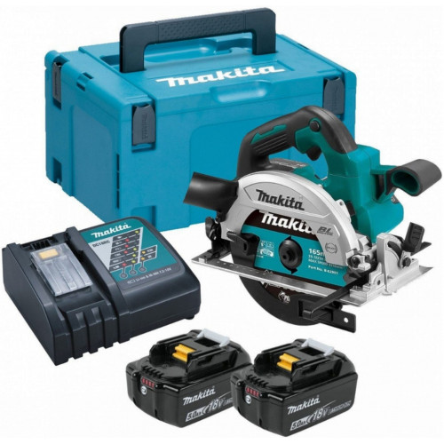 Makita DHS660RTJ Scie circulaire Li-ion LXT 18V 2x5.0Ah, Makpac