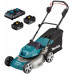 Makita DLM463PT2 Tondeuse a gazon sans fil 460 mm Li-ion LXT (18V/2x5,0 Ah)