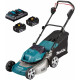 Makita DLM463PT2 Tondeuse a gazon sans fil 460 mm Li-ion LXT (18V/2x5,0 Ah)