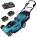Makita DLM539CT2 Tondeuse autotractée 530mm Li-ion LXT (2x5,0Ah/18V)