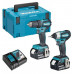 Makita DLX2220TJ Ensemble de 2 machines DDF483+DTD155 Li-ion LXT (2x5,0Ah+DC18RC+MAKPAC)