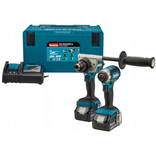 Makita DLX2432TJ Combiset DDF486+DTD153+(18V/2x5,0Ah) Makpac