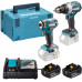Makita DLX2528TJ Kit d’outils sans fil 18V DDF492 + DTW300 + (2x5,0Ah) + Makpac