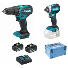 Makita DHP490+DTD153 Li-ion LXT kit sans fil (18V/2x3,0Ah) + Makpac