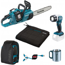 Makita DLX3129TX1 Kit comco DUC353+DCB200A+DEADML808 Li-ion 18V (2xBL1850B+DC18RD)