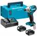 Makita DTD156RTJ Visseuse a percussion 1/4 "Li-ion LXT, 2x 18V/5,0 Ah, Makpac