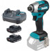 Makita DTD158WVE Visseuse a chocs sans fil 1/4" Li-Ion LXTB (2x 18V/2,0Ah) coffret