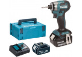 Makita DTD173RTJ Visseuse a Chocs 1/4" Li-ion LXT (18V/ 2x 5,0Ah), Makpac