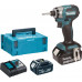 Makita DTD173RTJ Visseuse a Chocs 1/4" Li-ion LXT (18V/ 2x 5,0Ah), Makpac