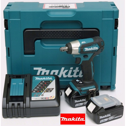 Makita DTW181RTJ Boulonneuse a chocs 1/2", Li-ion LXT, 2x 18V/5,0Ah Makita DTW181RTJ Boulonneuse a chocs 1/2", Li-ion LXT, 2x 18V/5,0Ah