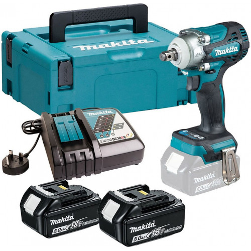 Makita DTW300RTJ Boulonneuse sans fil 1/2" Li-ion LXT (330Nm/18V/2x5,0Ah) Makpac