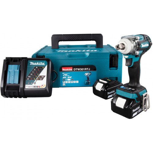 Makita DTW301RTJ Boulonneuse a chocs Li-ion LXT (2x18V/5,0Ah) MAKPAC 2