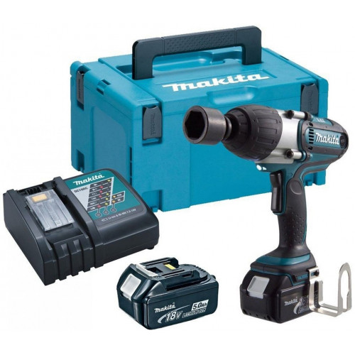 Makita DTW450RTJ Boulonneuse a chocs 1/2" Li-ion LXT 18V/5,0Ah, Makpac