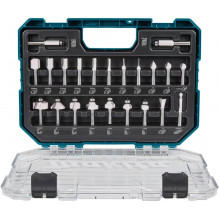 Makita D-74778 Coffret de 22 fraises pour défonceuse, queue 8 mm