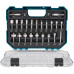 Makita D-74778 Coffret de 22 fraises pour défonceuse, queue 8 mm
