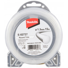 MAKITA E-02727 Fil nylon 1,3 mm, 15 m, blanc, rond