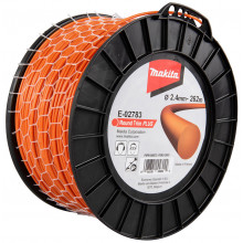 Makita E-02783 Fil nylon Plus 2,4mm, 262m, orange, rond
