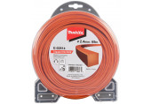 Makita E-02814 Fil nylon Plus 2,4 mm, 69 m, orange, carré