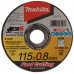 Makita E-10861-12 Disques a tronçonner métal et inox 115x0,8x22,23mm, Z60U