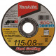 Makita E-10861-12 Disques a tronçonner métal et inox 115x0,8x22,23mm, Z60U