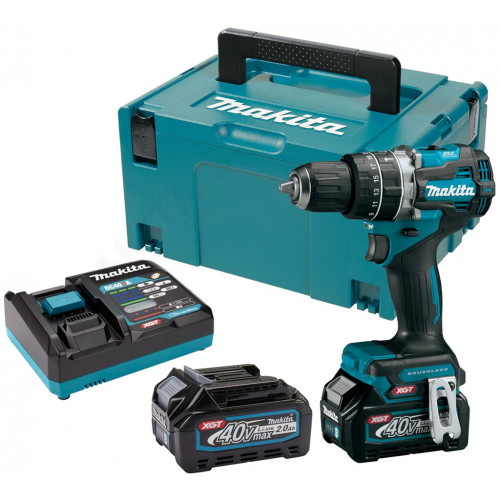 Makita HP002GA201 Perceuse-visseuse a percussion XGT (2x2,0 Ah/40V) Makpac