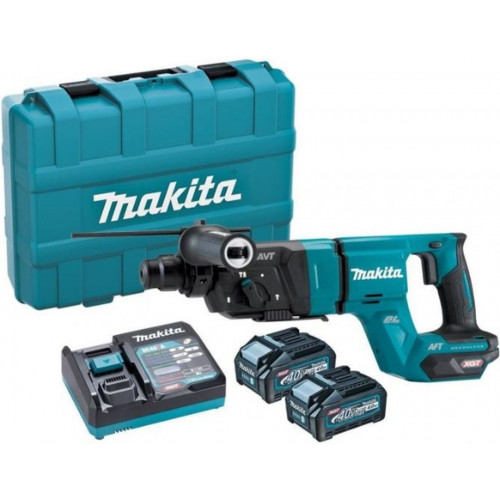 Makita HR007GM201 Marteau combiné sans fil SDS-Plus Li-ion XGT (2x4,0Ah/40V) coffret