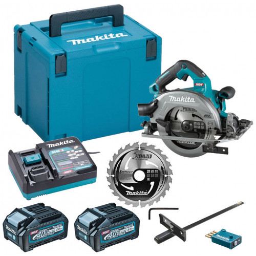 Makita HS004GM202 Scie circulaire Li-ion XGT, 2x 40V/4,0 Ah