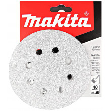 Makita P-33342 Disques abrasifs 125 mm auto-agrippant 8 trous (multimatériaux)