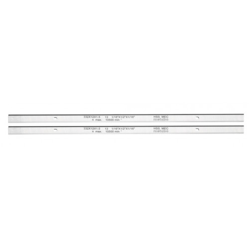 Metabo Raboteuse DH330 / 316 HSS - 332x12x1.5mm / 2 trous longs (2 pieces) 0911063549
