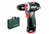 Metabo 601749500 Powermaxx BS BL Q Perceuse-visseuse sans fil 12V 2X2 Ah, Coffret