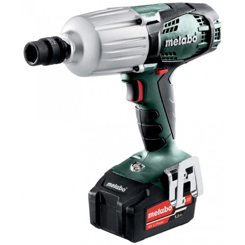 Metabo 602198650 SSW 18 LTX 600 Visseuse a chocs sans fil 18V 2x5.2 Ah, MetaBOX