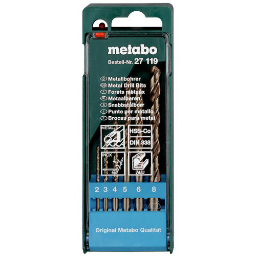 Metabo 627119000 Coffret de forets HSS-Co 6 pieces