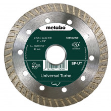 Metabo Disque a tronçonner diamant universel Turbo 125x22,23 mm 628552000
