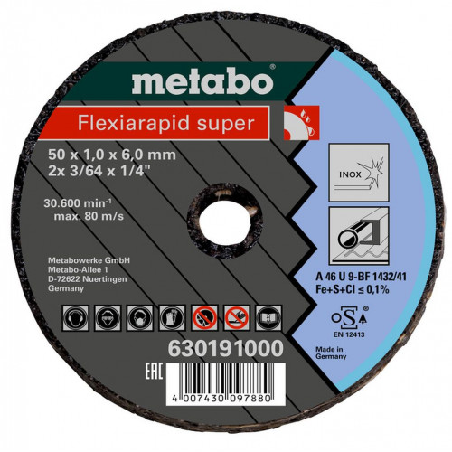 Metabo Flexiarapid Super 50 x 1,0 x 6,0 Inox 630191000