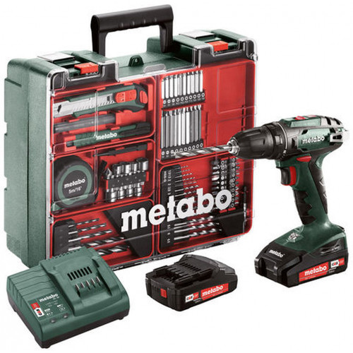 Metabo BS 18 SET Perceuse-visseuse sans fil + Atelier mobile (18V/2X2Ah) 602207880