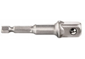 Metabo Piece de réduction, hexagonale mâle 1/4" E6.3 / carrée mâle 1/2"628838000