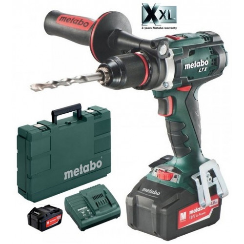 Metabo 602191500 BS 18 LTX Impuls Perceuse-visseuse sans fil 2x4,0 Ah, MetaBOX