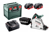 Metabo KT 18 LTX 66 BL Scie circulaire plongeante sans fil (18V/2x8,0Ah) MetaBOX,601866810