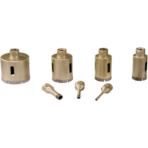 Metabo Coffret de couronnes diamantées pour carrelage « Dry », 7 pieces, M14 628317000