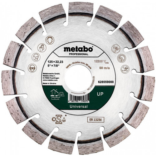 Metabo Meule de tronçonnage diamantée 125x22,23mm Professional 628559000