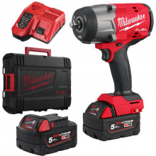 Milwaukee FHIW2F12-502X Boulonneuse a chocs M18 (1/2"/18V/2x5,0Ah) coffret 4933492783